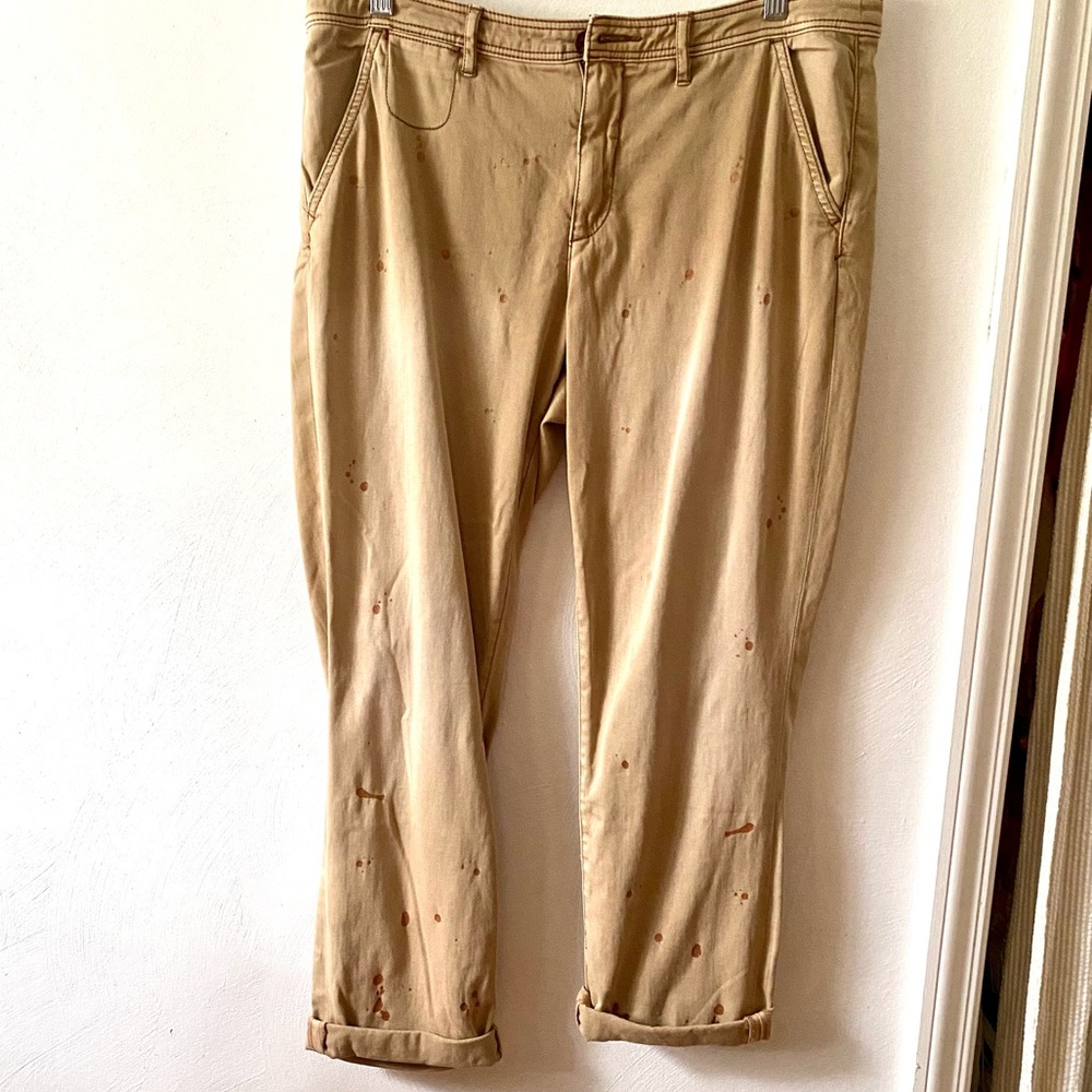 Anthropologie Pilcro Khakis Paint Detail S…